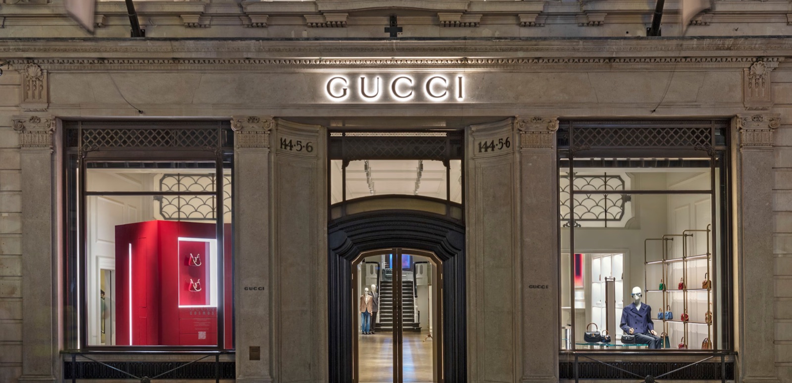 Gucci New Bond Street storefront from A1’s existing project portfolio